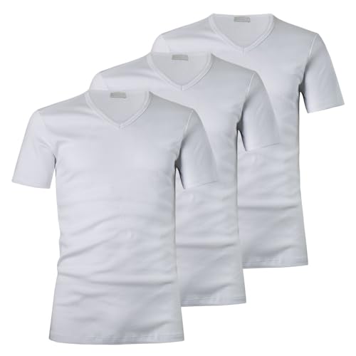 Liabel T-Shirt 2828-53 Uomo Scollo a V Caldo Cotone. Conf. 3pz. Bianco XXL - Home Shopping Italia 
