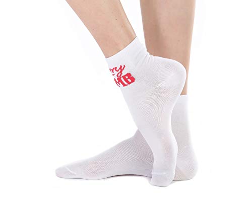 MERITEX - Calza donna Fantasia - 36/41, Bianco