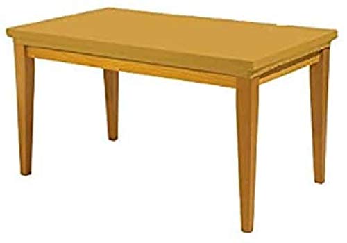 BIANCALUNA - Copritavolo Rettangolare Genius Tinta Unita Anti Macchia - 6 posti Estensibile da 80x140 Fino a 85x180 cm Made in Italy - Senape - Home Shopping Italia 