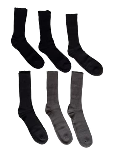 Calzini uomo e donna lunghi e corti in caldo cotone (Pacco da 12) Nero e Assortito Taglia unica Art. 501 e 501/1 - Ciocca