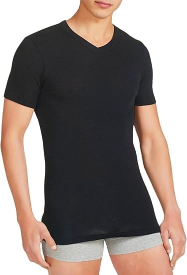 Liabel Maglia T-Shirt Uomo in Caldo Cotone Felpato nei Colori Bianco e Nero 3pz - Home Shopping Italia 