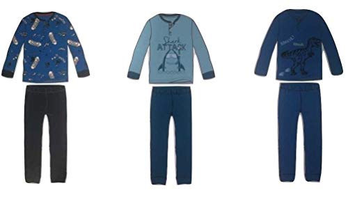 Bimbo Pigiama Bambino Lungo in Cotone Due Pezzi con Fantasie Stampate