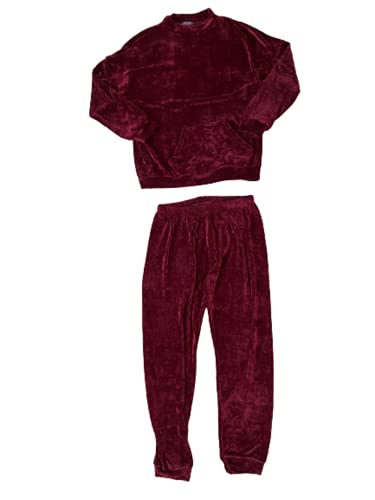 Intimami Pigiama Donna Lungo Mezzo Collo con tascone Art. ID791 Effetto Velluto
