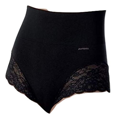 POMPEA Slip Vita Alta in Morbida Microfibra con Inserti in Pizzo - Home Shopping Italia 