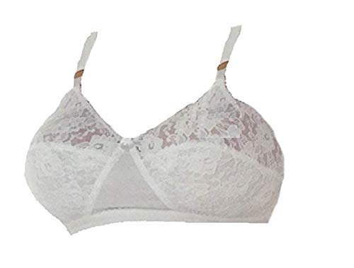 Reggiseno Aris Eva In Pizzo Elasticizzato Senza Ferretto Tinta Unita Vari Colori Corsetteria GIOSAL-Bianco-6 - Home Shopping Italia 