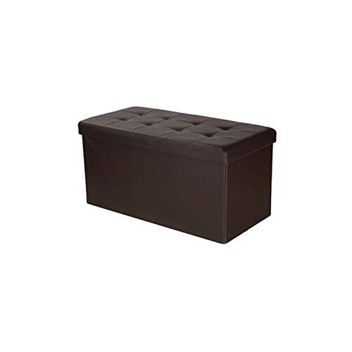 PREZIOSA HOME Pouf Contenitore Panca Baule Ecopelle Arredo Salotto Moderno Pouff