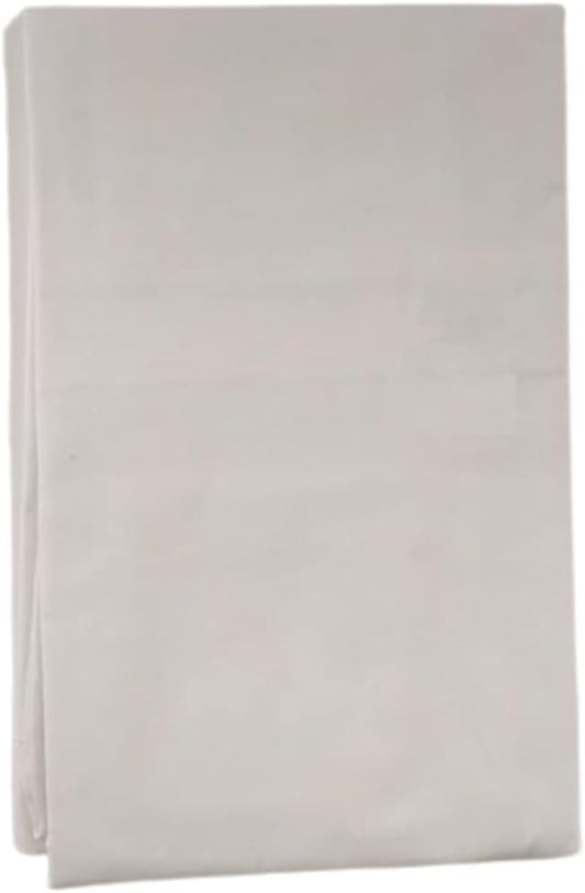 2 pezzi federa lettino puro cotone Art. 047 bianco 40x60 cm