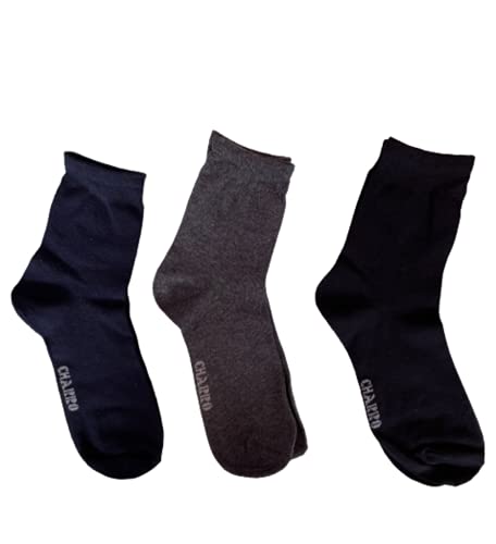 Confezione da 6 12 e 24 paia di calze corte donna colori Assortiti Tinta unita e fantasia Caldo cotone termico Taglia unica - El Charro