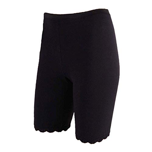 Cotonella *Offerta Risparmio Long Donna in Cotone Elasticizzato Art. 3163 - Confezione da 4 Pezzi -Bianco 8 (Nero, 5-XL)