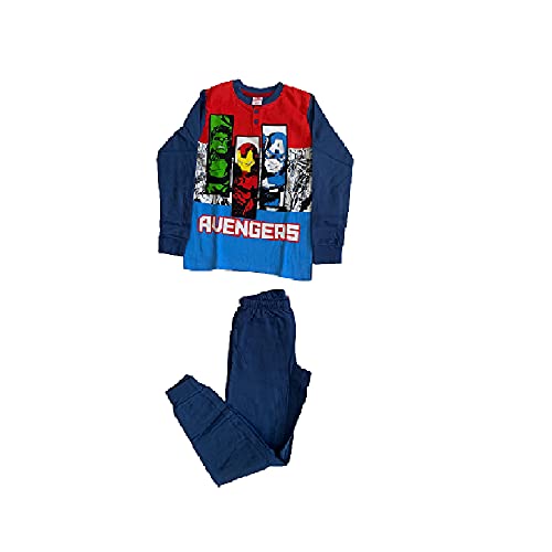Sabor Pigiama Bambino Lungo a Due Pezzi Invernale Varie Taglie e Colori - Supereroi
