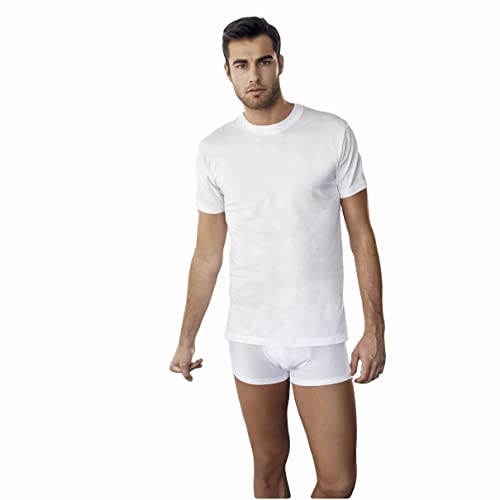 3 T-SHIRT UOMO NOTTINGHAM ART ROCK B COLORE BIANCO MISURA A SCELTA (3, BIANCO)