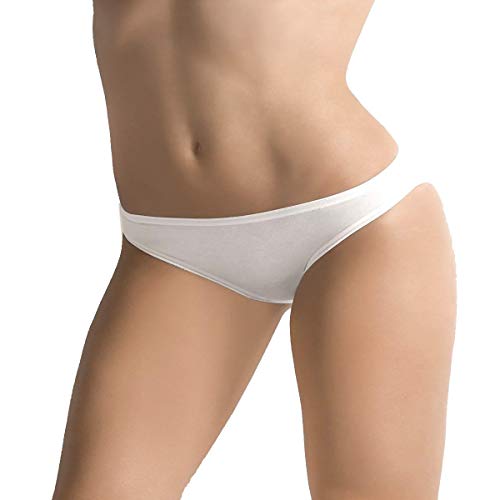 Cotonella 3 Slip Vita Bassa Donna l'altra 3165 Cotone Elasticizzato (3/M, Bianco)
