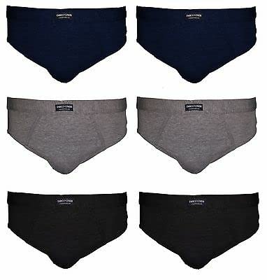 Coveri 6 Slip Uomo Enrico Cotone bielastico Elastico Interno Art. ES1002 (5/L, colorato)