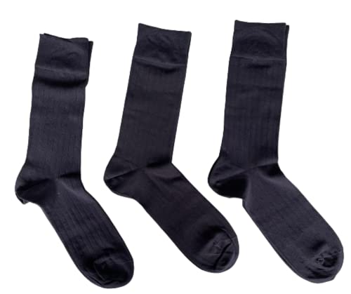 CALZIFICIO PEZZINI Confezione da 6 paia di calze corte sanitarie da uomo in caldo cotone Art. UCZ-761LINKS Vari Colori (Blu Carlo (39-42))