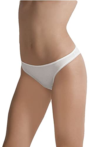 SLIP BRASILIANO VITA BASSA DONNA "COTONELLA" IN COTONE ELASTICIZZATO - CONFEZIONE DA 3 PEZZI