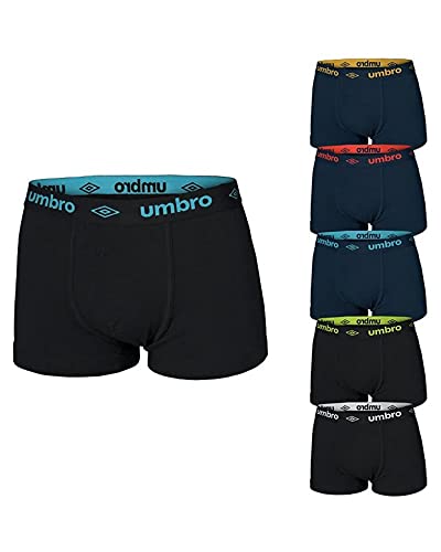 Umbro Pack 6 Paia Slip/Boxer Uomo Cotone Elasticizzato Art.715/716 (Pack 6 Paia Boxer Art.716-7 / XXL)
