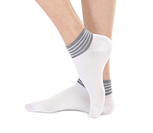MERITEX - Calza donna Fantasia - 36/41, Bianco