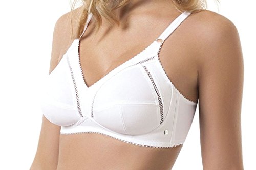 SIELEI, Reggiseno Francese Senza Ferretto, Realizzato in Microfibra Compatta e Contenitiva, Coppe Foderate in Cotone, Spalline Regolabili, Designed in Italy, Color Nero, Taglia 3C - Home Shopping Italia 