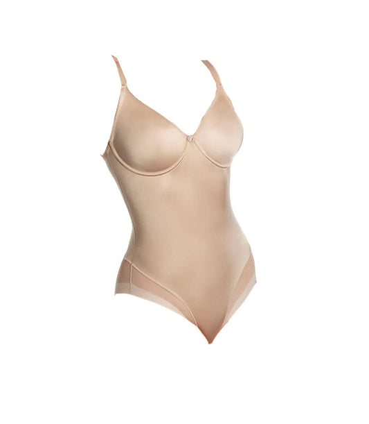 Body modellante con ferretto senza imbottitura colori nero tierra taglie a scelta Art. Body Cleo - Selene - Home Shopping Italia 