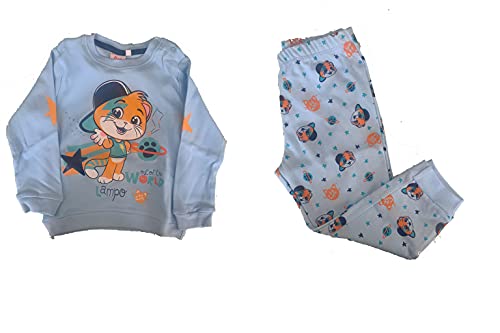 Sabor Pigiama Lungo Due Pezzi Invernale da Neonato Vari Colori - 44 Gatti