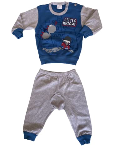 Sogno Sondesto Pigiama Lungo Due Pezzi con Spalla Aperta Cotone Interlock Neonato Baby