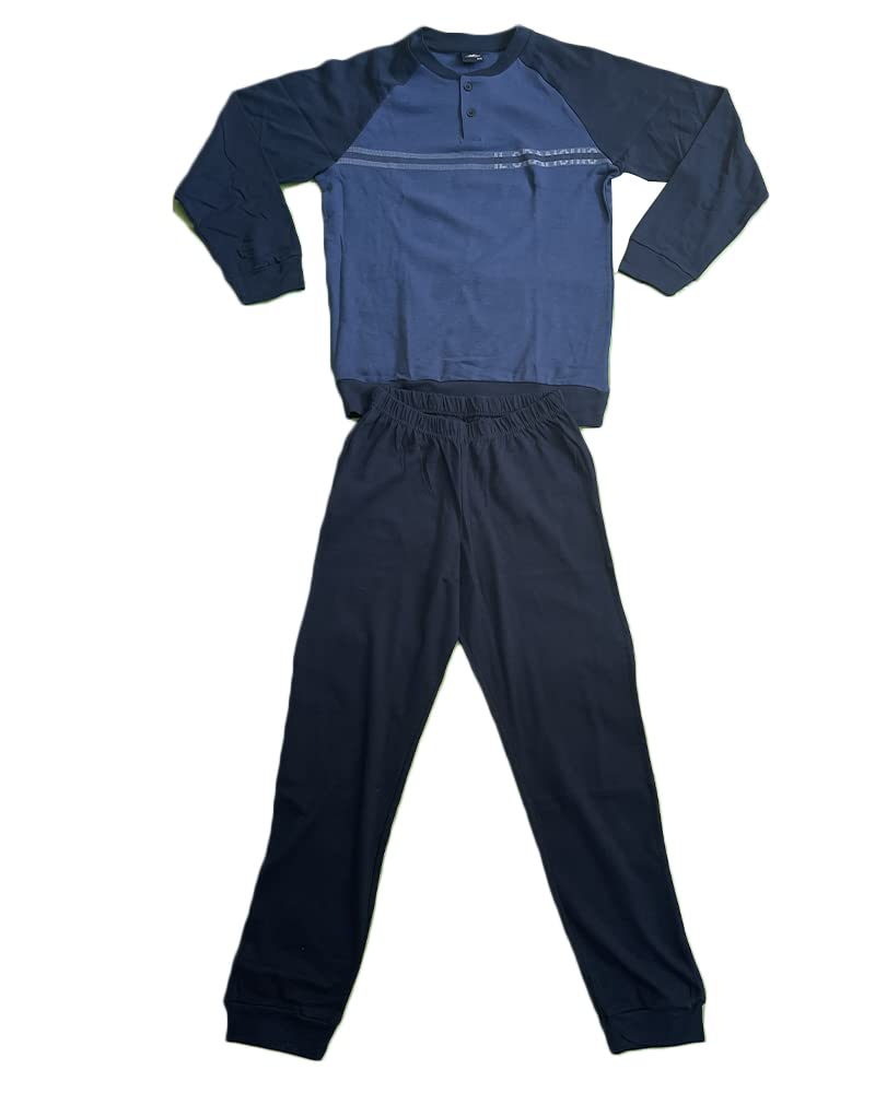 Pigiama Uomo Due Pezzi Manica Lungo Invernale - Il Granchio - Home Shopping Italia 