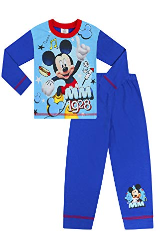 Simpatico pigiama Disney con Mickey Mouse 1928, per bambini da 1 a 5 anni Blu 3-4 Anni