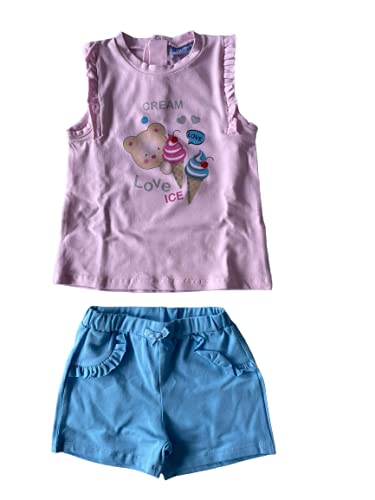 Bidibimbo Completo Corto neonata Cotone Maniche Corta e Senza Maniche - Home Shopping Italia 