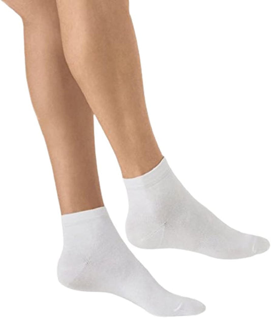 Cotone 12 paia calze corte bianco filo di scozia unisex Art. 112 - Gelso calze