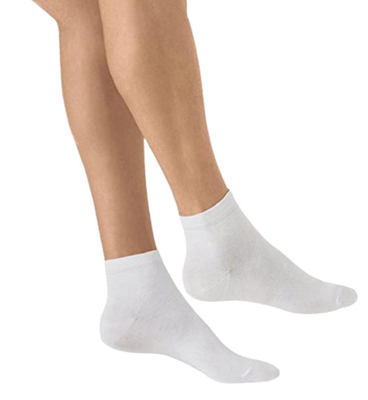 Cotone 12 paia calze corte bianco filo di scozia unisex Art. 112 - Gelso calze