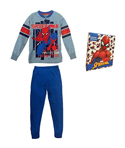 Sabor Pigiama Bambino Estivo Spiderman, Pigiama Bambino in Cotone, Pigiama Bambino Lungo Disney Marvel (4523 Azzurro, 8 Anni) - Home Shopping Italia 