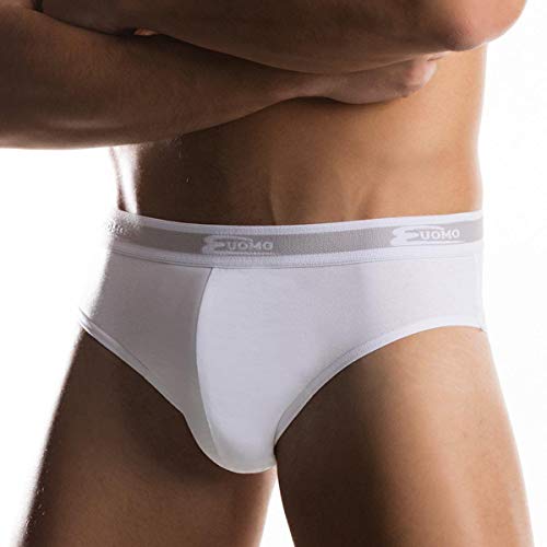 Cotonella 6 Slip Uomo Elastico Esterno Cotone Bielastico Assortito Art.2383 (6 - XL)