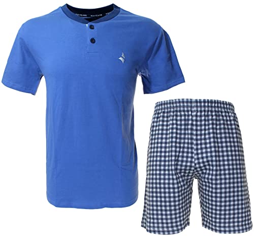 Navigare Pigiama Corto Uomo Fresco Cotone Jersey Pantalone Manica Corta 2141209 (L)