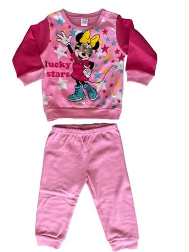 Pigiama neonata Cotone Interlock Due Pezzi Lungo Varie Fantasie - Disney Baby (Art. WI4135 (Rosa), 12 Mesi) - Home Shopping Italia 