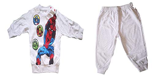 Sicem Pigiama Neonato Bambino Due Pezzi Manica Lunga Pantalone Lungo Cotone Jersey Avengers Marvel