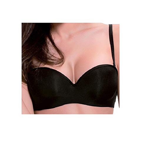 Reggiseno Fascia Tiziana Push up Love and Bra 3 colori e 5 taglie ALOVETIZIANA Colori Nero Taglia 2 - Home Shopping Italia 