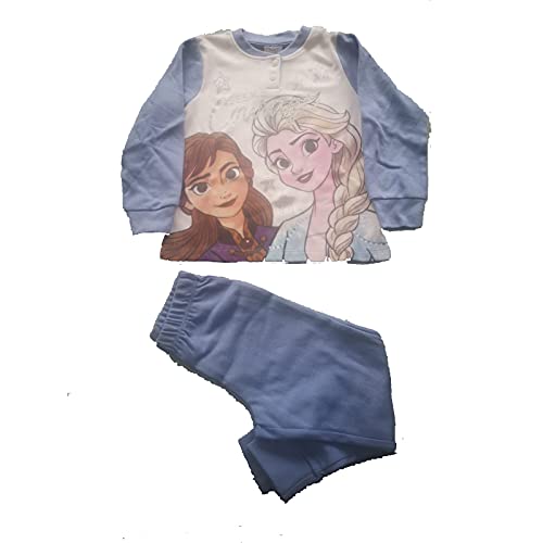 Pigiama Invernale da Bambina Lungo a Due Pezzi Varie Taglie e Colori - Frozen - Home Shopping Italia 