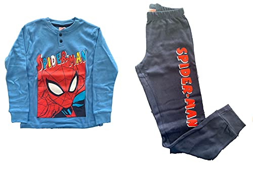 Sabor Pigiama da Bambino in Caldo Cotone Lungo a Due Pezzi - Uomo Ragno Home Shopping Italia 