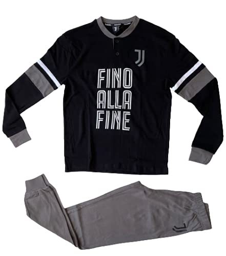 SICEM Pigiama Serafino Uomo Manica Lunga Cotone Interlock Art. JU14116 Fino alla Fine Bianconeri - Home Shopping Italia 