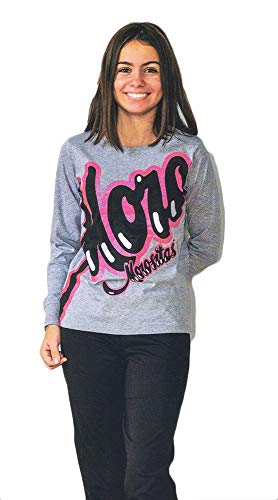 CIFMODA Pigiama Ragazza 8/16 Anni Morositas, Pigiama Lungo Donna Cotone, Pigiami Cotone Donna Manica Lunga+Pantaloni, Set Pigiama Due Pezzi Lunghi per Primavera (Grigio, 8ANNI)