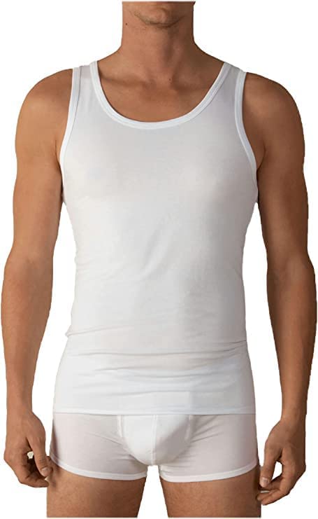 LIABEL Canotta Intima Spalla Larga 100% Cotone Pettinato 3 Pezzi Canottiera Intima Uomo in Cotone B32 - Home Shopping Italia 