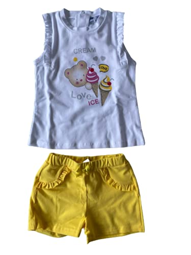 Bidibimbo Completo Corto neonata Cotone Maniche Corta e Senza Maniche - Home Shopping Italia 