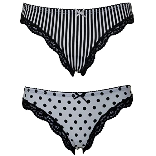Confezione 6 pezzi intimo donna panty brasiliano perizoma slip midi slip vita bassa colorazioni assortite fantasie a seconda della disponibilità