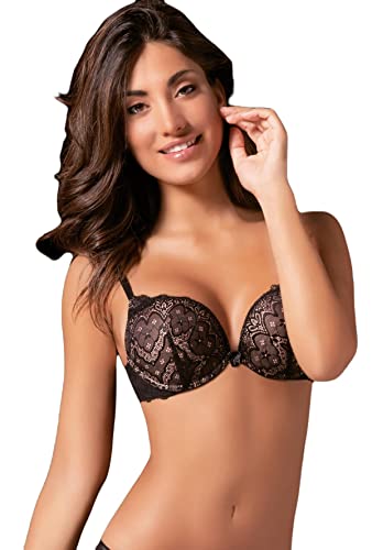 Reggiseno Love And Bra Elodie Push-Up in Pizzo Coppa Graduata con Ferretto (4° Quarta, Bianco) - Home Shopping Italia 