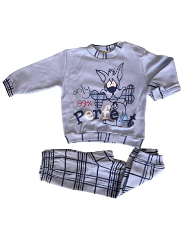 Pigiama lungo con apertura sul collo in caldo cotone interlock neonato varie fantasie - Mondoblu - Home Shopping Italia 