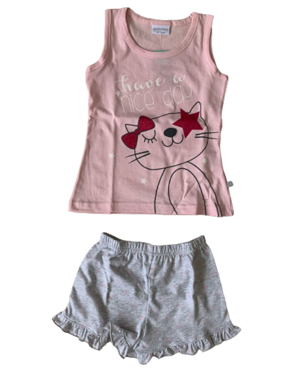 Pigiama Bambina Rosa Due Pezzi Spalla Larga Varie Taglie e Modelli - Primero - Home Shopping Italia 