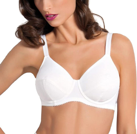 SÌèLEI, Reggiseno Francese con Ferretto, Realizzato in Microfibra Compatta e Contenitiva, Coppe Foderate in Cotone, Spalline Regolabili, Designed in Italy - Home Shopping Italia 