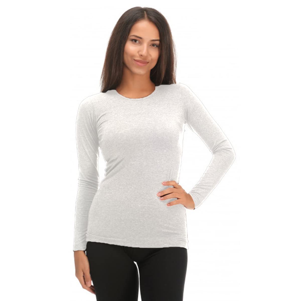 JADEA - Camiciola Manica Lunga Donna 4055