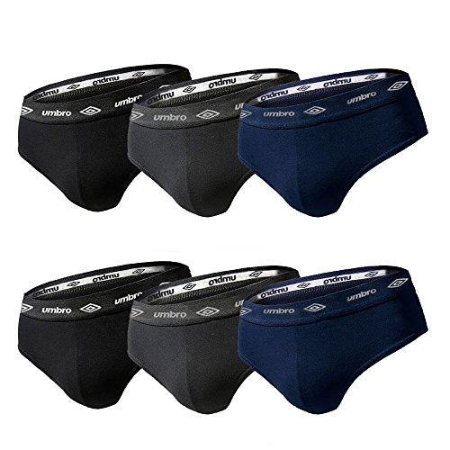 Umbro Set 6 Pezzi Slip Uomo in Cotone Elasticizzato Art. 700 (colorato, 7/XXL)