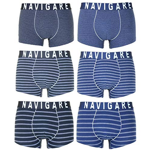 Navigare 6 Pezzi Boxer Uomo Mutanda Intimo Elasticizzato Varie Fantasie (XXL, Art.2952z)